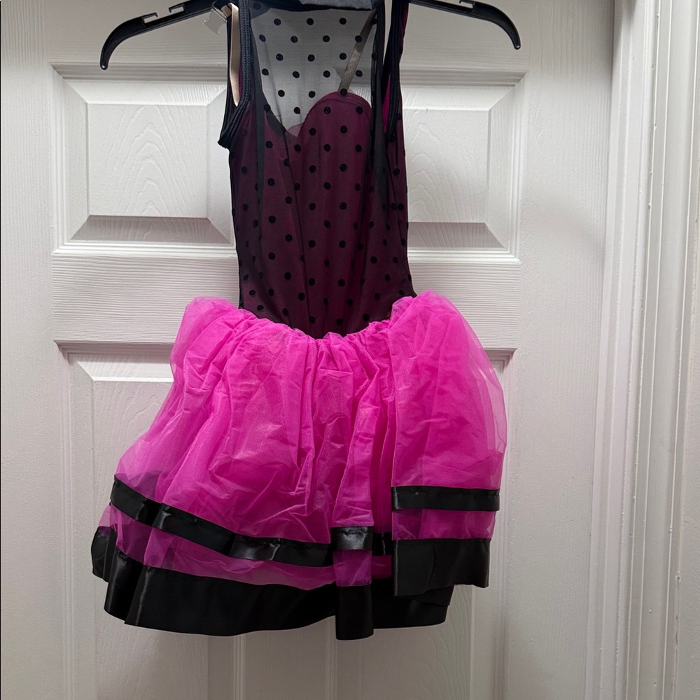 Pink and Black Polka Dot Kids Costume